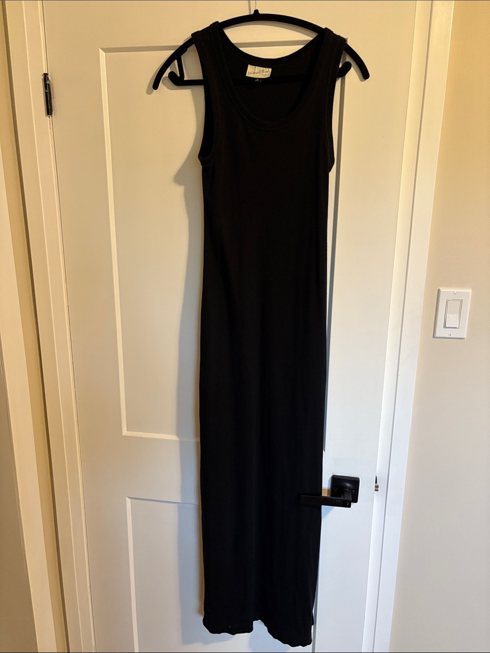 Black Sleeveless Maxi Dress with slit